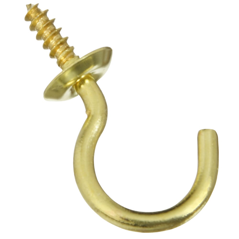 National Hardware 2021 Cup Hooks - Solid Brass in Solid Brass - N119-669