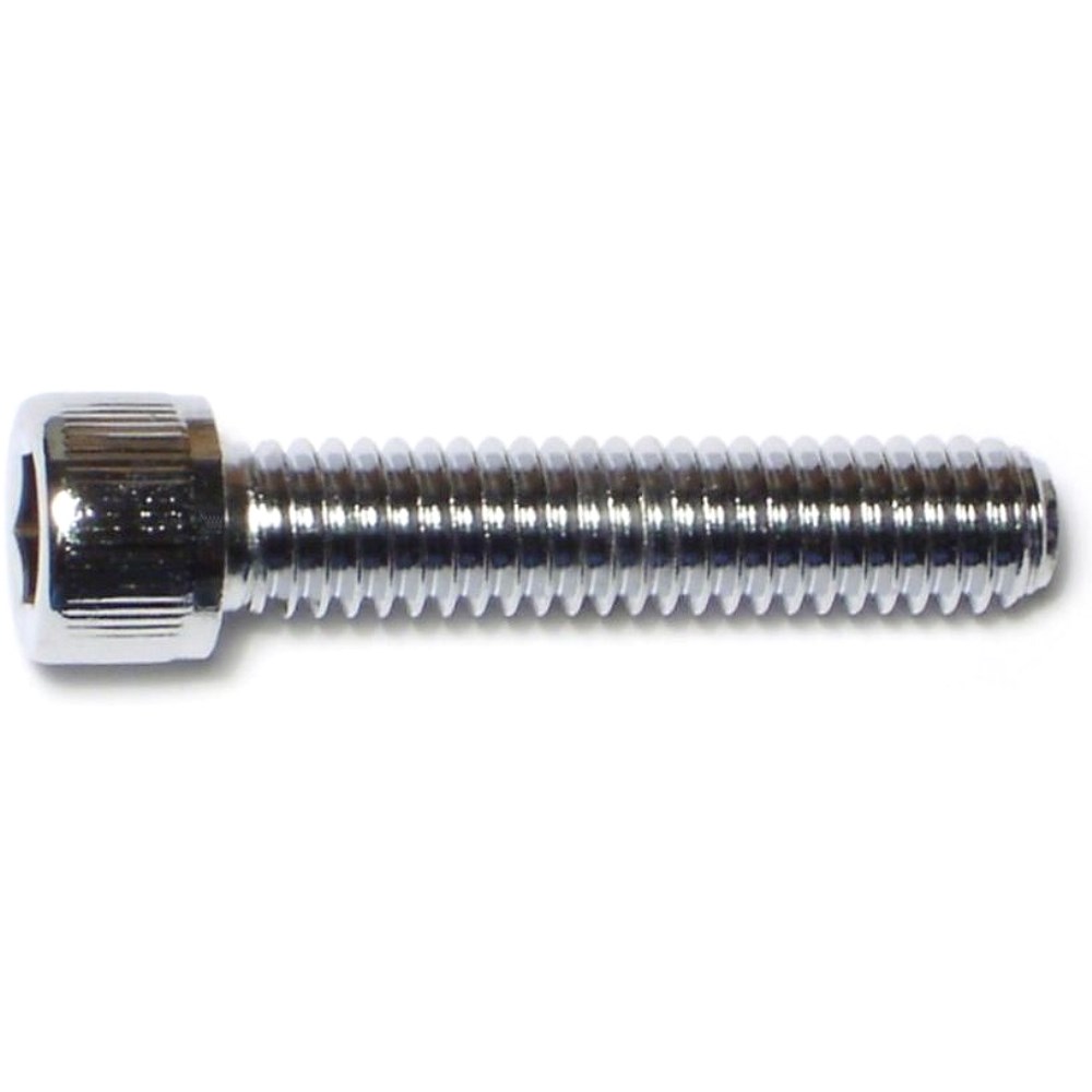 Midwest Fastener 5/16"-18 x 1-1/2" Chrome Plated Grade 8 Coarse Thread Knurled Socket Cap Screws - 87156