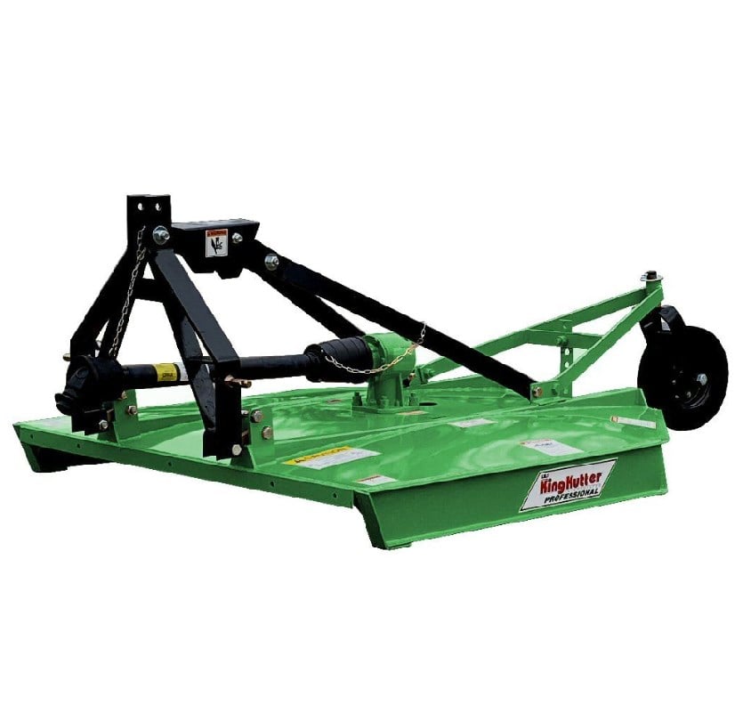 King Kutter 6' Flex Hitch Rotary Kutter with 40 HP Gearbox, Green - L-72-40-P6-FH-JP
