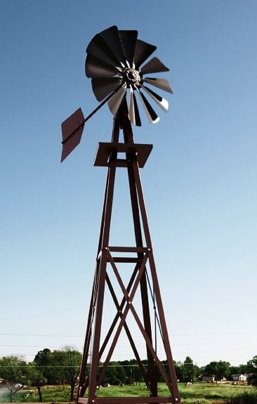 Outdoor Water Solutions Small Bronze Backyard Windmill BYW0057