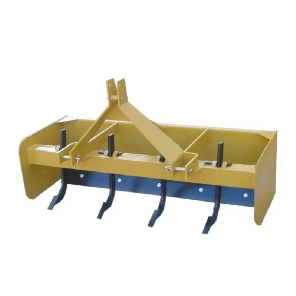 King Kutter 5.5' Professional Box Blade with 5 Shanks, Yellow - BB-G-66-YK