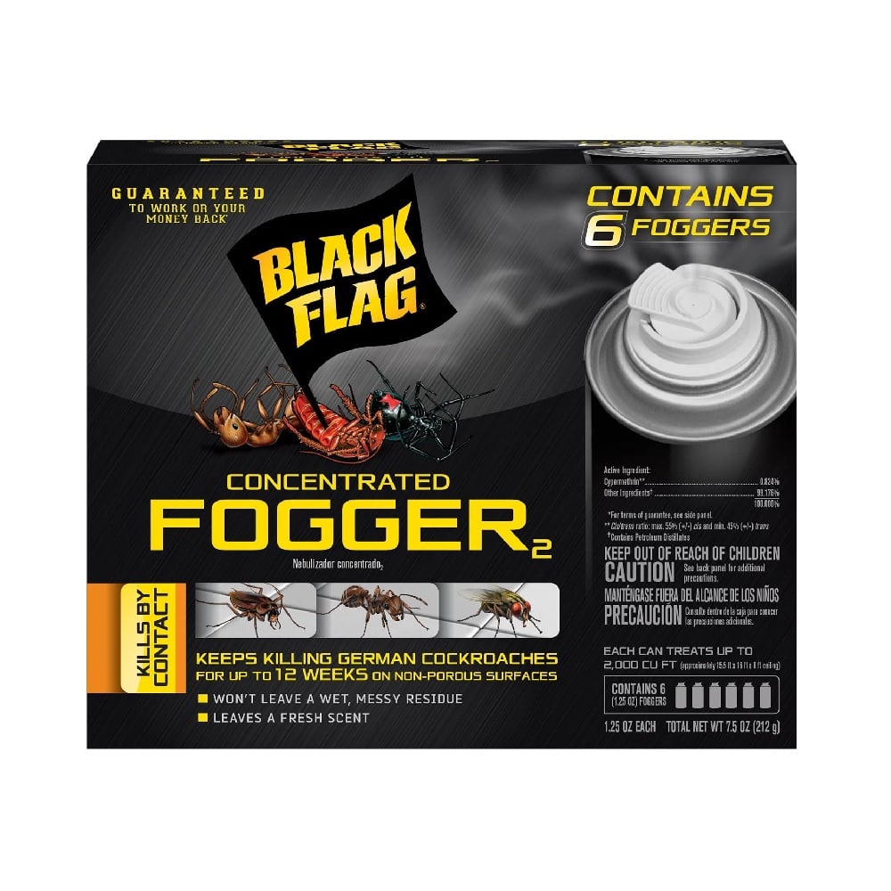 Black Flag Concentrated Fogger, 6 Pack-1.25oz Cans - HG-11079