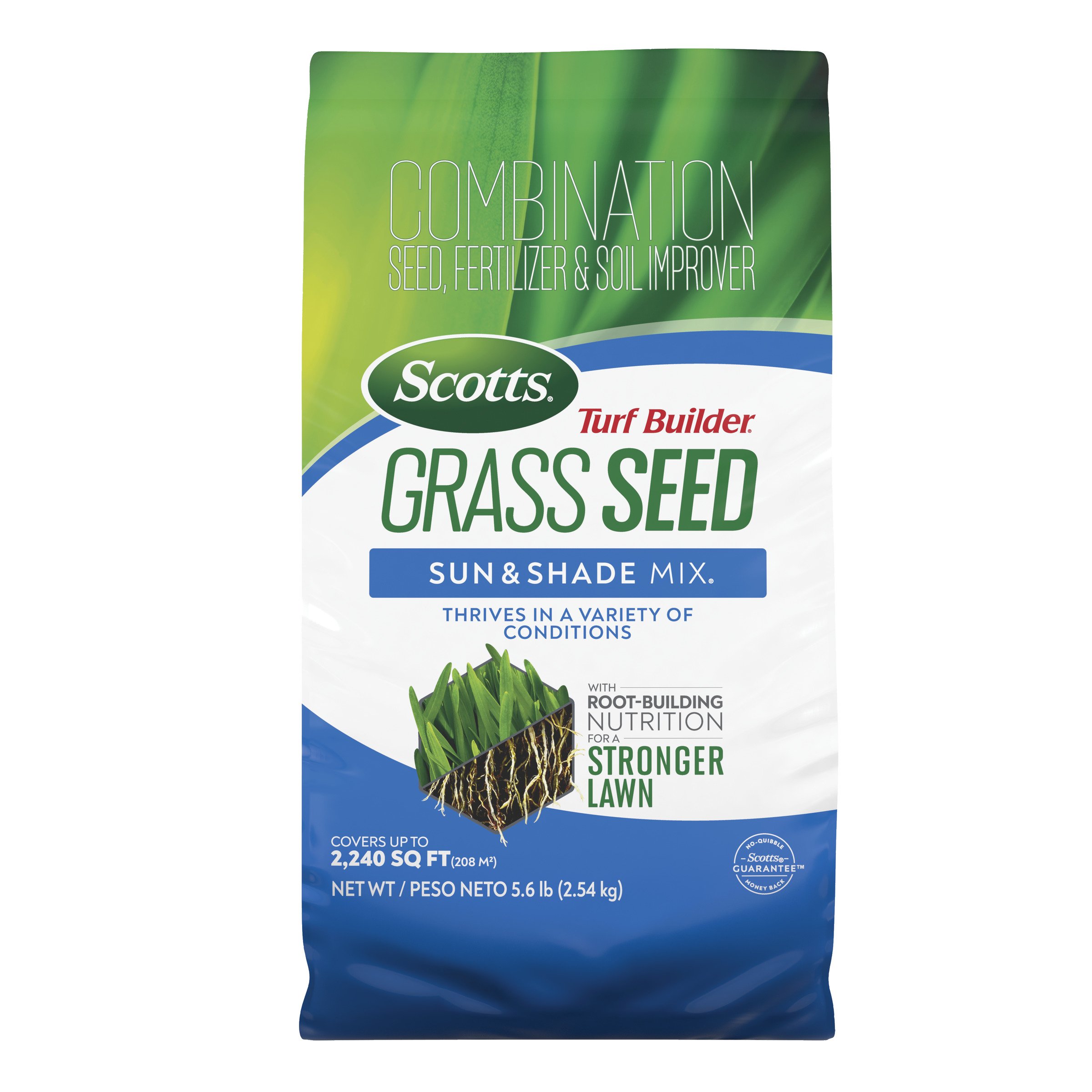 Scotts® Turf Builder Grass Seed Sun & Shade Mix, 5.6 lb. Bag