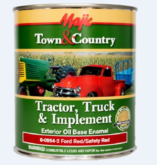 Majic Tractor Truck & Implement Exterior Oil Based Enamel Paint Ford Red/Safety Red - 8-0954-2