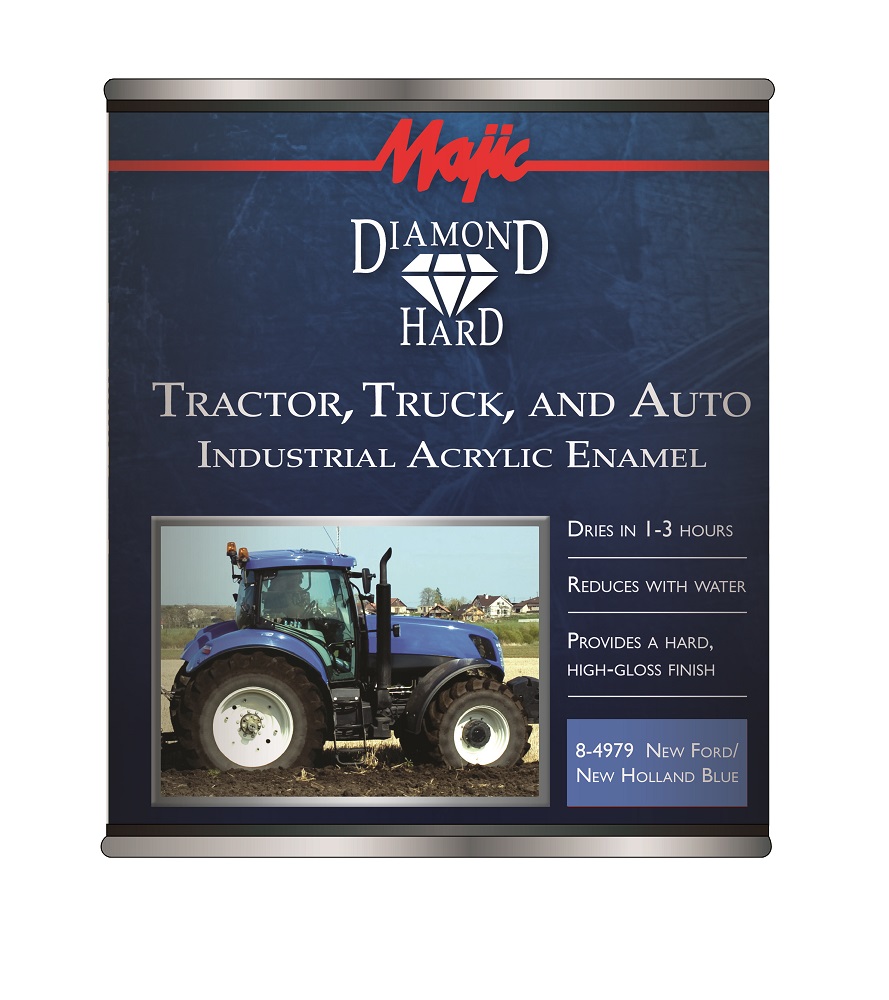 Majic Diamond Hard Tractor Truck & Auto Acrylic Enamel New Ford/New Holland Blue Quart - 8-4979-2