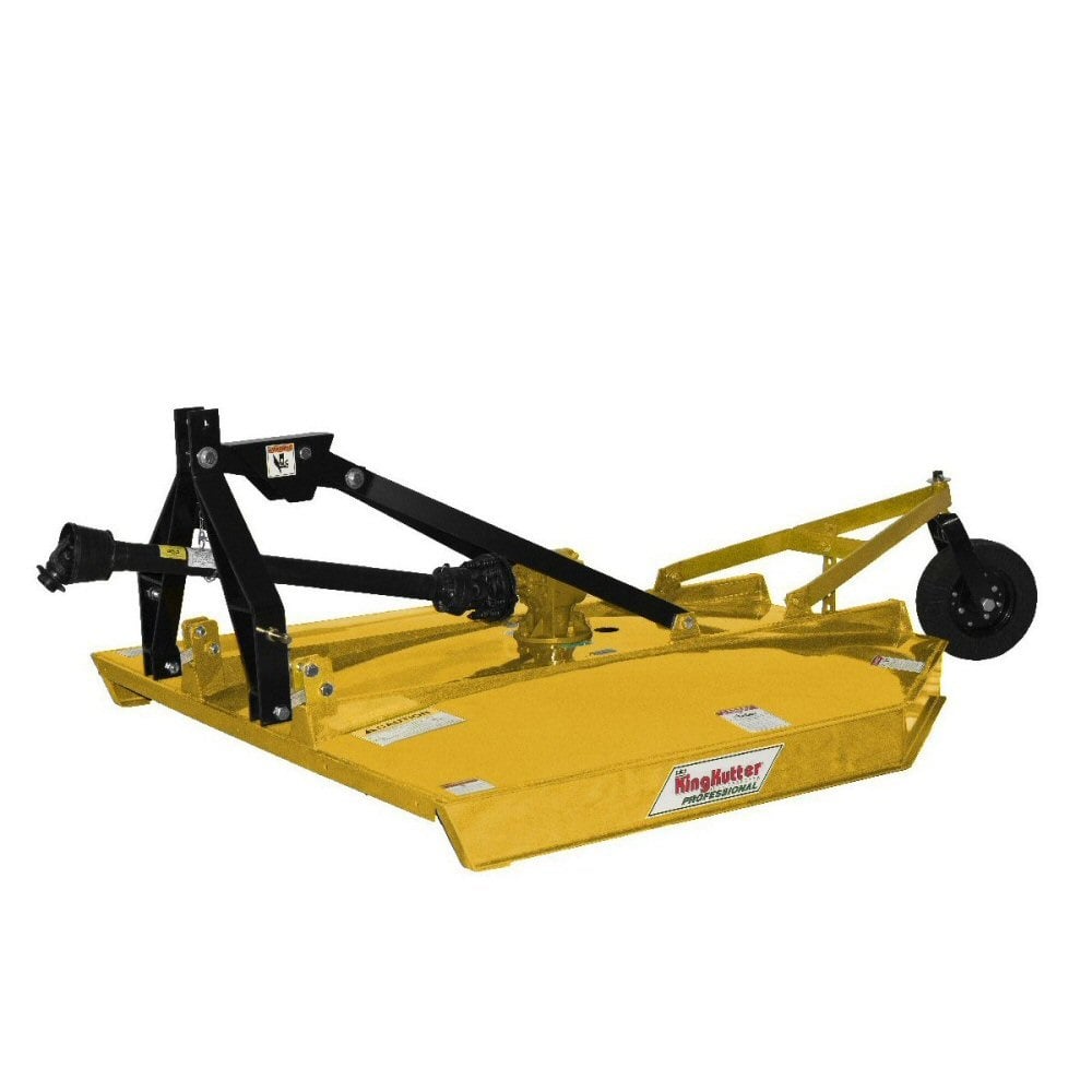 King Kutter 6' Rotary Kutter with Flex Hitch and 60 HP Gearbox, Yellow - L-72-60-SC-P6-FH-YP