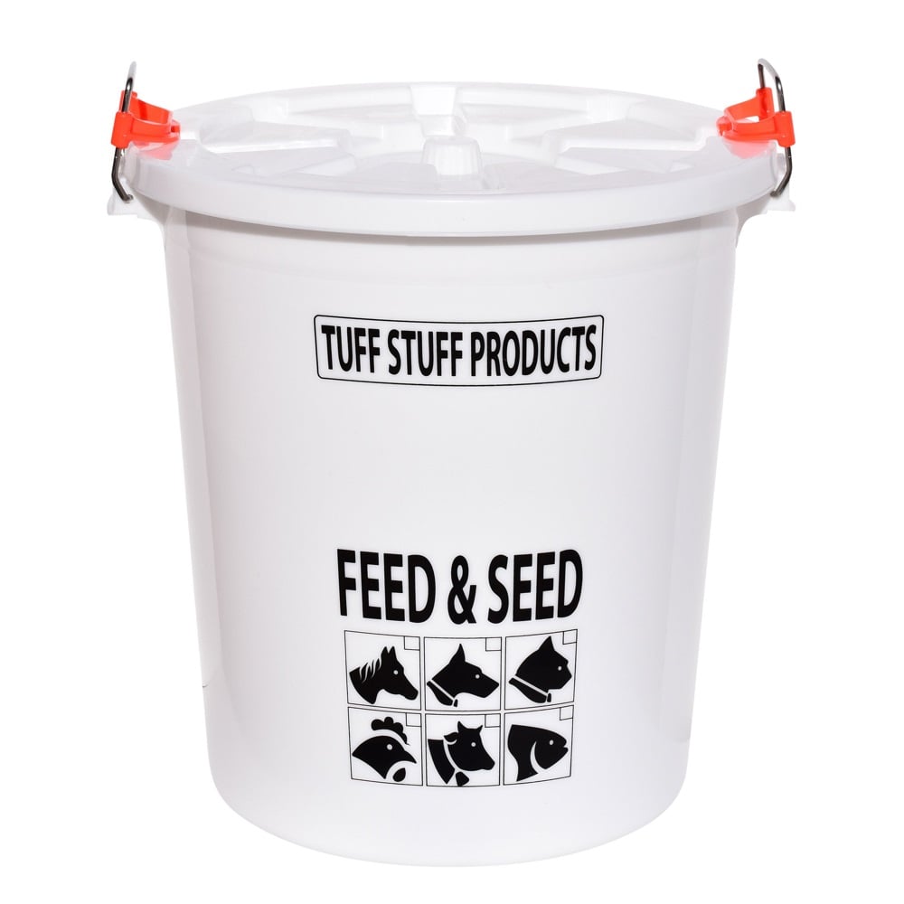 Tuff Stuff Heavy Duty Feed & Seed Storage with Lid, 17 Gallon/80 lb. - FS17