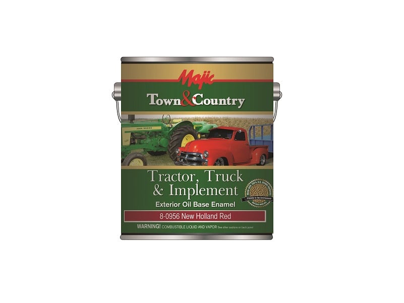 Majic Town and Country Tractor Truck and Implement Oil Base Enamel New Holland Red Gallon - 8-0956-1