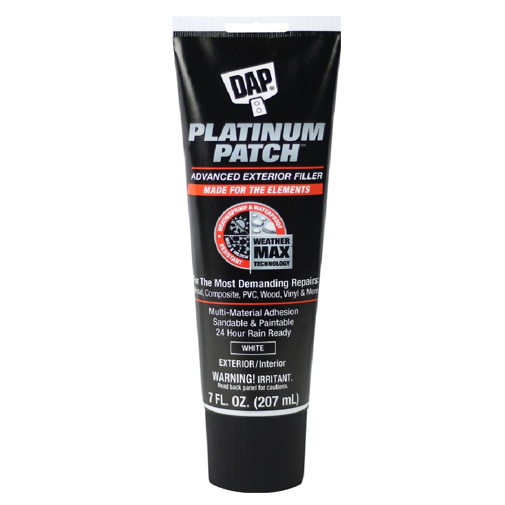 DAP Platinum Patch Advanced Exterior Filler - White, 7 oz. - 7079818786