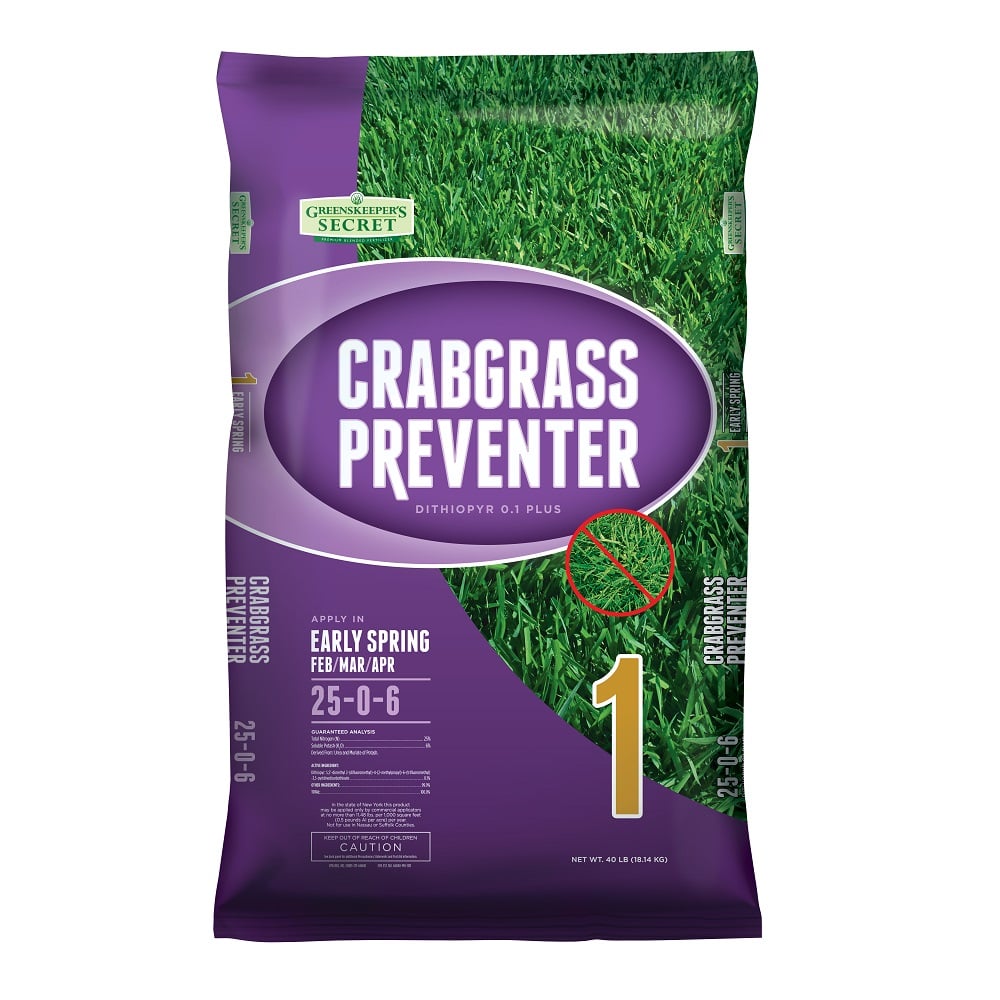 Greenskeepers Secret 25-0-6 Crabgrass Preventer, 40lb - 174012