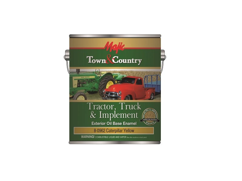Majic Town and Country Tractor Truck and Implement Oil Base Enamel Caterpillar Yellow Gallon - 8-0962-1