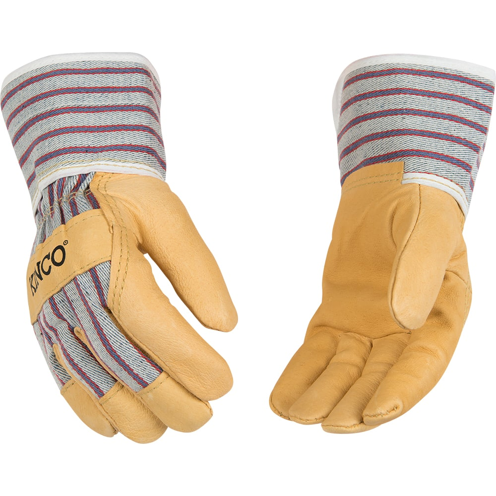 Kinco Men's Premium Grain Pigskin Palm with Safety Cuff Gloves - 1917