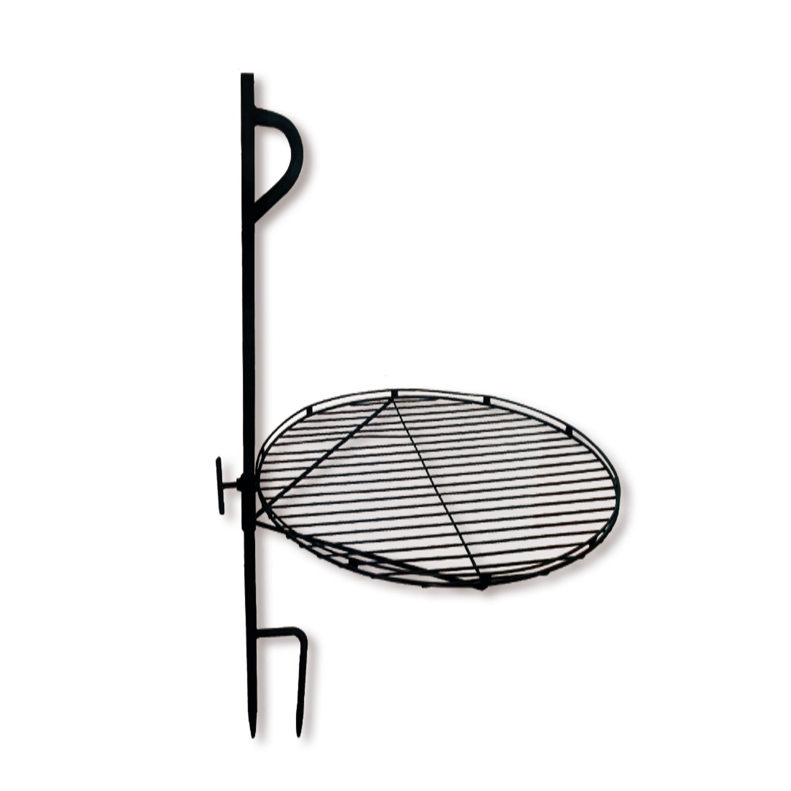 Backyard Expressions Swivel Campfire Grill Heavy Duty Steel Grate, Over Fire Camp Grill for Outdoor Open Flame Cooking - 913280