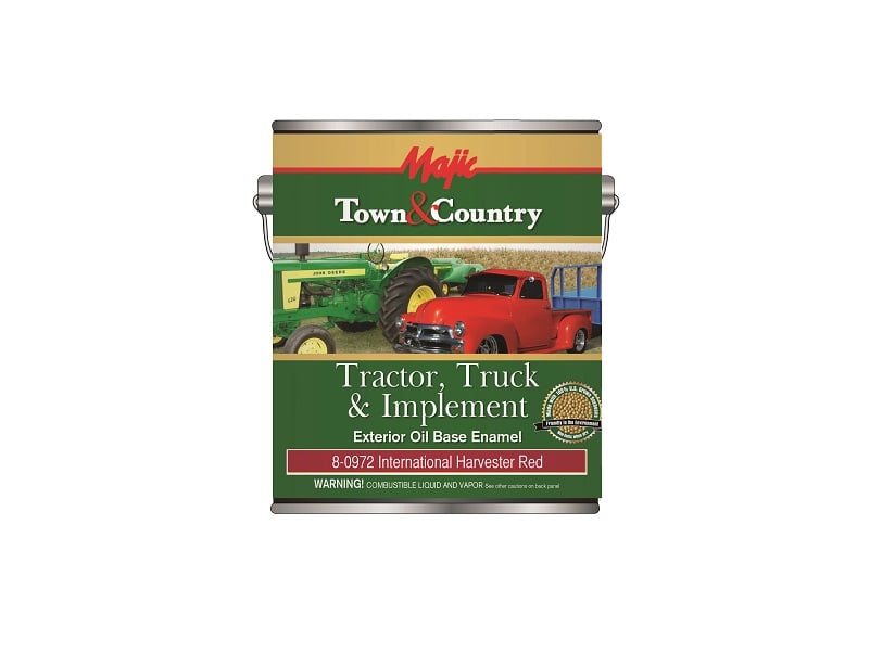 Majic Town and Country Tractor Truck and Implement Oil Base Enamel I H Red Gallon - 8-0972-1