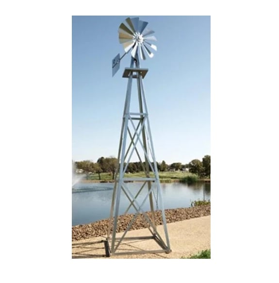 Outdoor Water Solutions Large Galvanized Backyard Windmill BYW0003