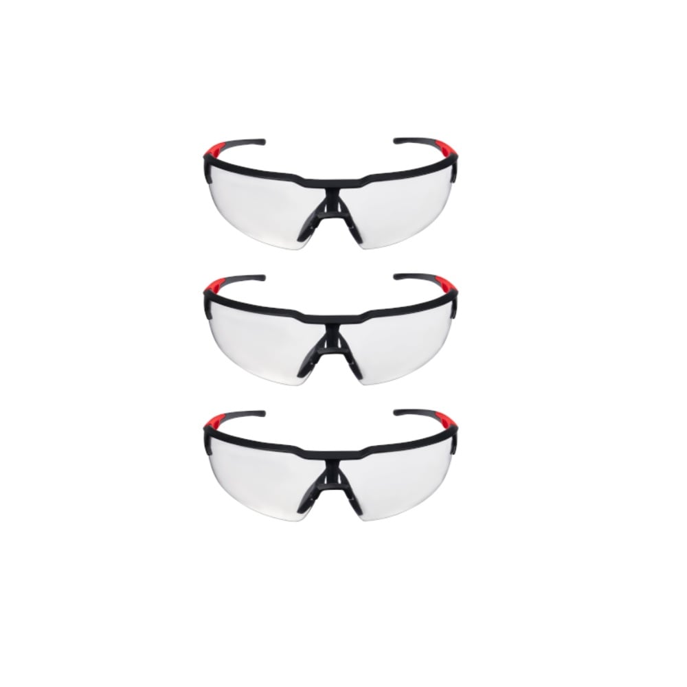 Milwaukee® Clear Anti-Scratch Safety Glasses, 3 Pack - 48-73-2052