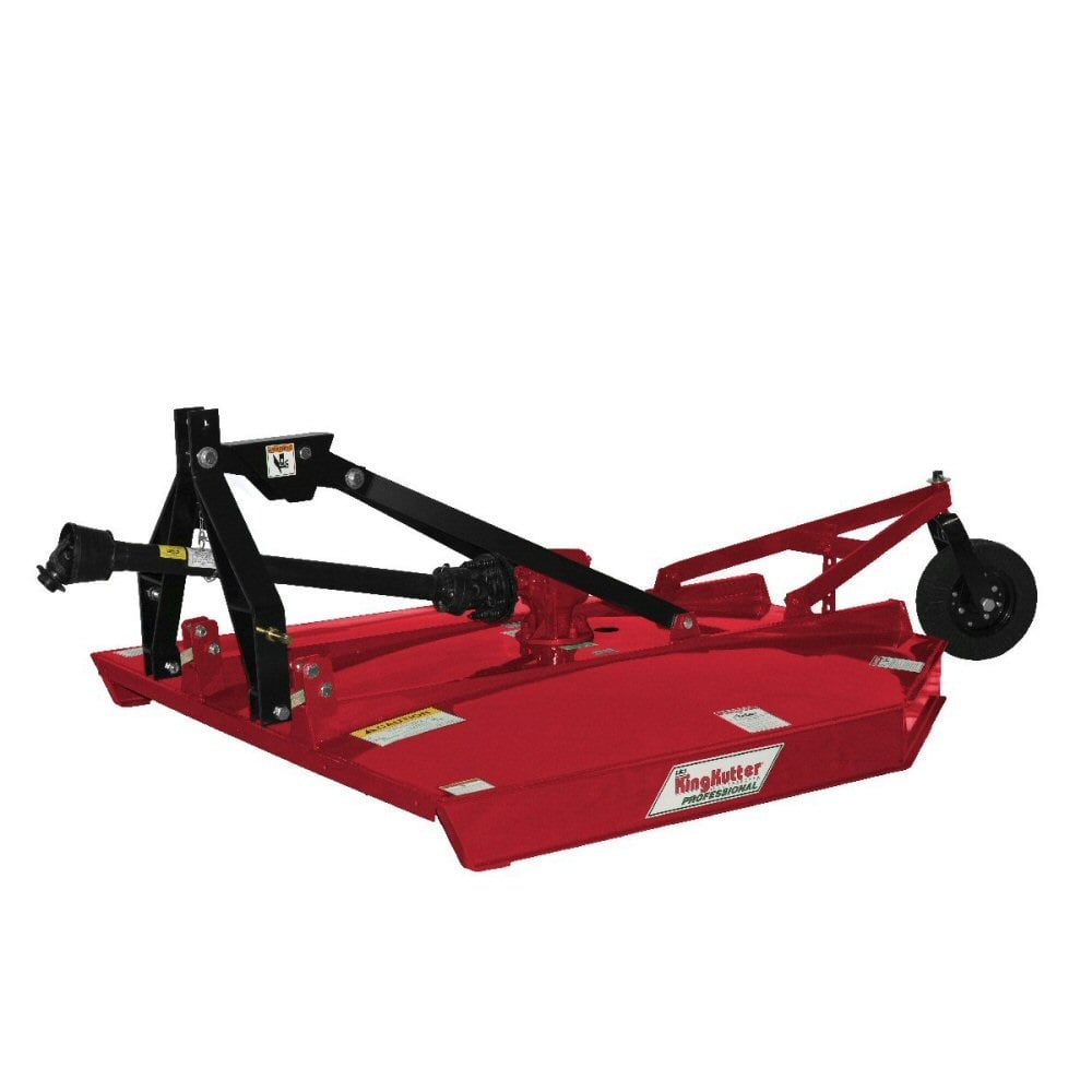 King Kutter 6' Rotary Kutter with Flex Hitch and 60 HP Gearbox, Red - L-72-60-SC-P6-FH-RP