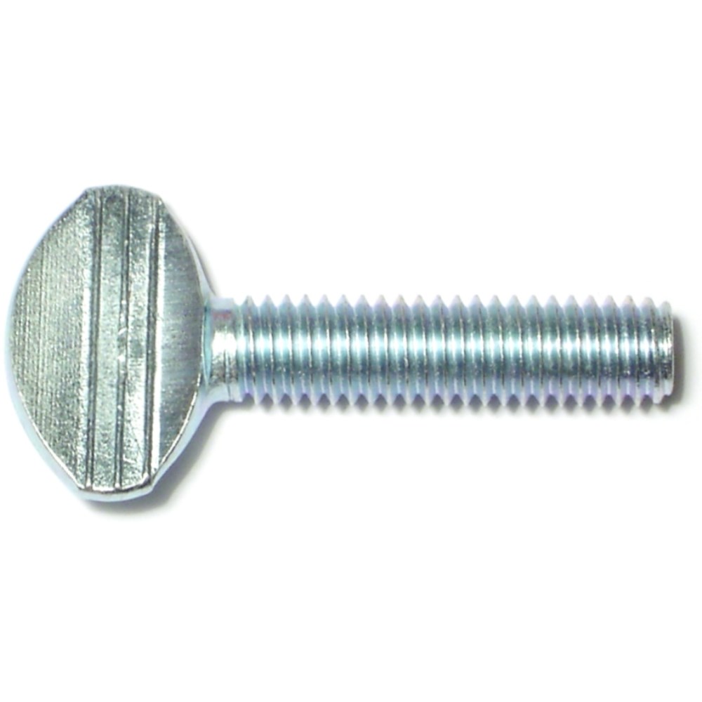 Midwest Fastener 3/8"-16 x 1-1/2" Zinc Plated Coarse Thread Spade Head Thumb Screws - 80248