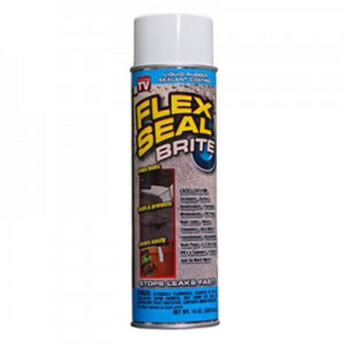 Flex Seal Brite White Liquid Rubber Sealant & Coating 14 oz - FSWHTR20