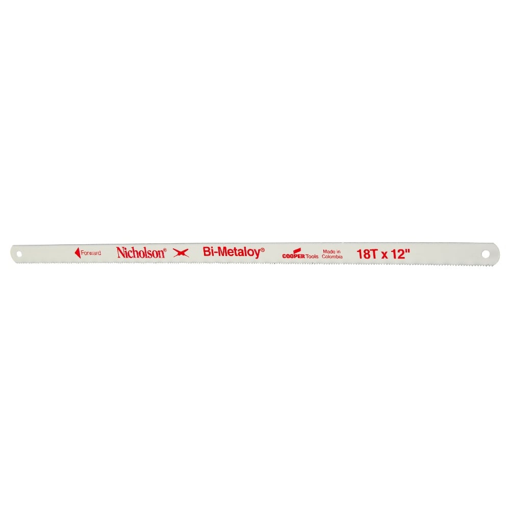 Nicholson Replacement 12" x 18 TPI Bi-Metaloy® Hacksaw Blade - 62826N
