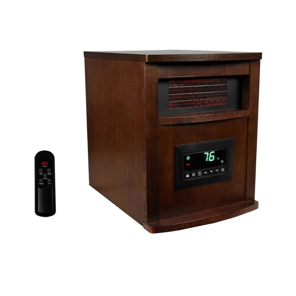 Lifesmart Wooden 6 Element Infrared Heater Cabinet - HT1104