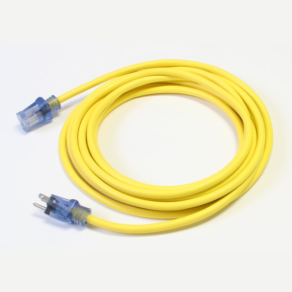 Pro Star 12/3 SJTW Lighted Yellow Extension Cord, 40 Foot - D11712040YL