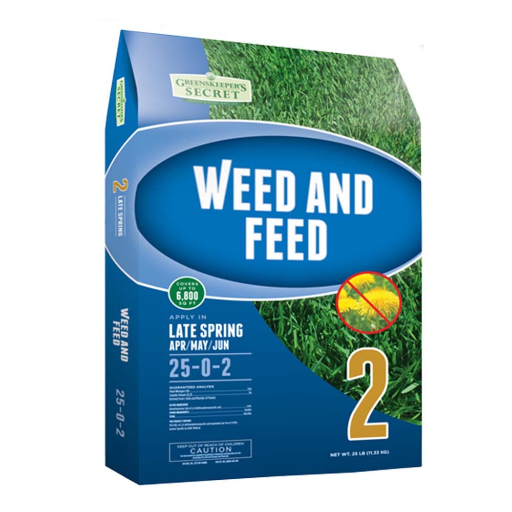 Greenskeeper's Secret Step 2 Weed & Feed 25-0-2 Fertilizer, 25 lbs.