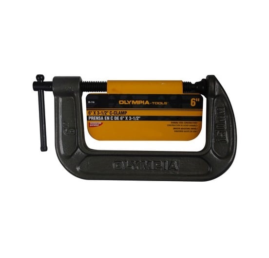 Olympia Tools C-Clamp 6 Inch x 3.5 Inch  - 38-146
