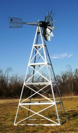 Outdoor Water Solutions 20' Four-Leg Deluxe Windmill Aeration System - AWS0181