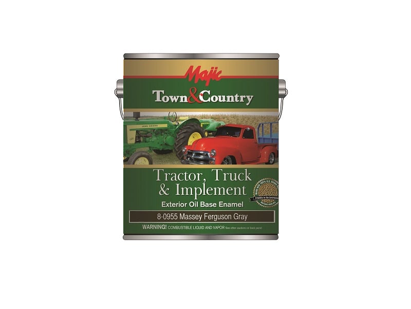 Majic Town and Country Tractor Truck and Implement Oil Base Enamel M F Gray Gallon - 8-0955-1