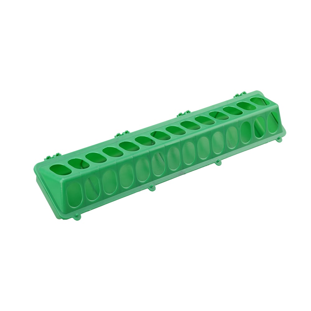 Country Road Plastic Flip-Top Ground Poultry Feeder, Green