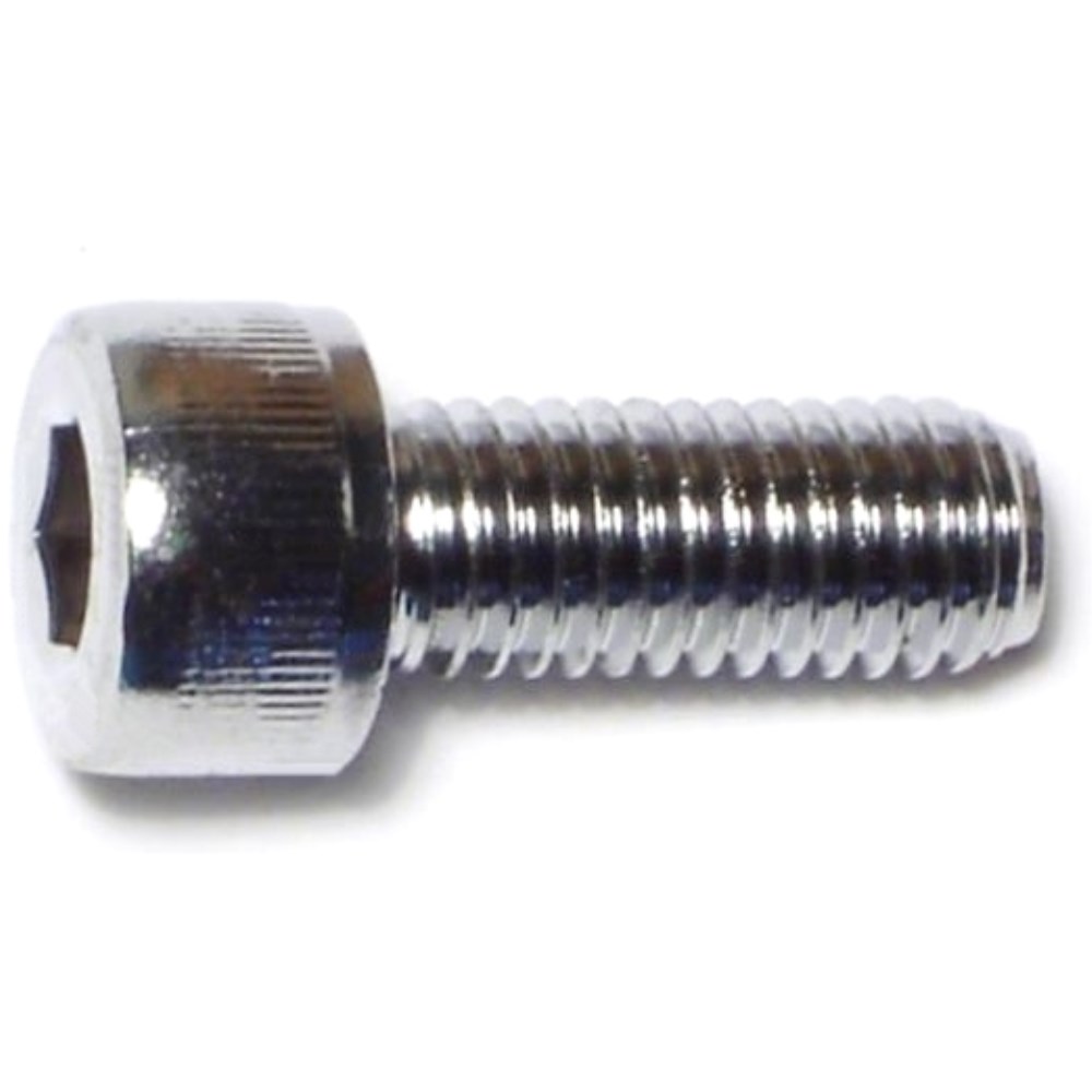 Midwest Fastener 5/16"-18 x 3/4" Chrome Plated Grade 8 Coarse Thread Knurled Socket Cap Screws - 87152