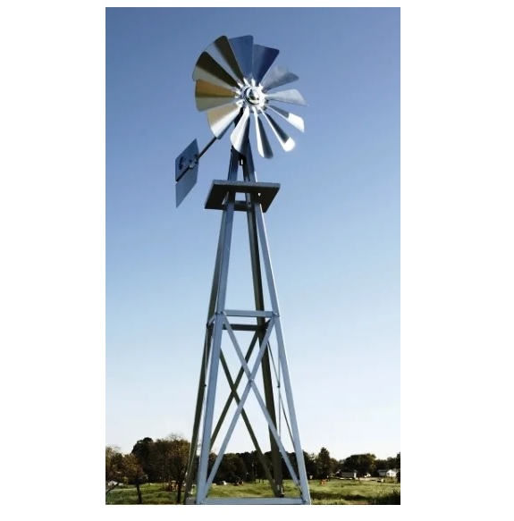 Outdoor Water Solutions Small Galvanized Backyard Windmill BYW0038