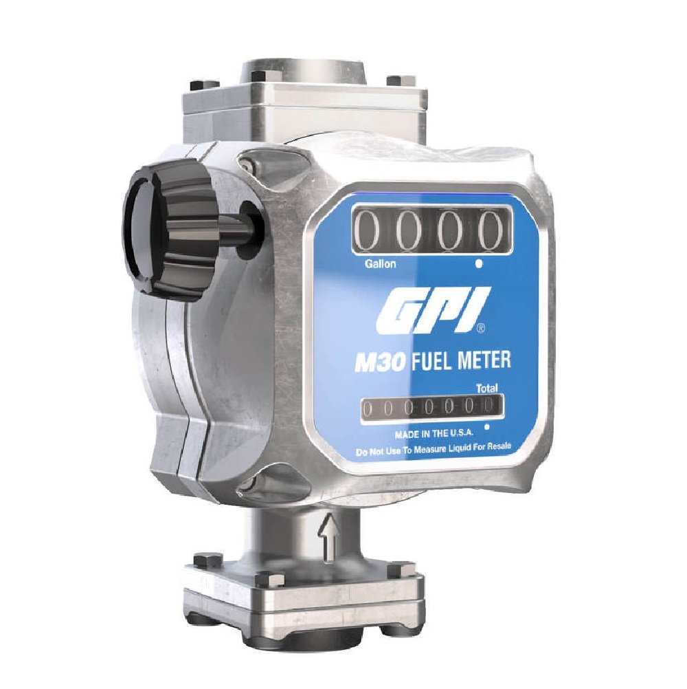 GPI M30-G8N 1" NPT, Gallon Unit, Mechanical Fuel Meter - 165100-01 Main Image