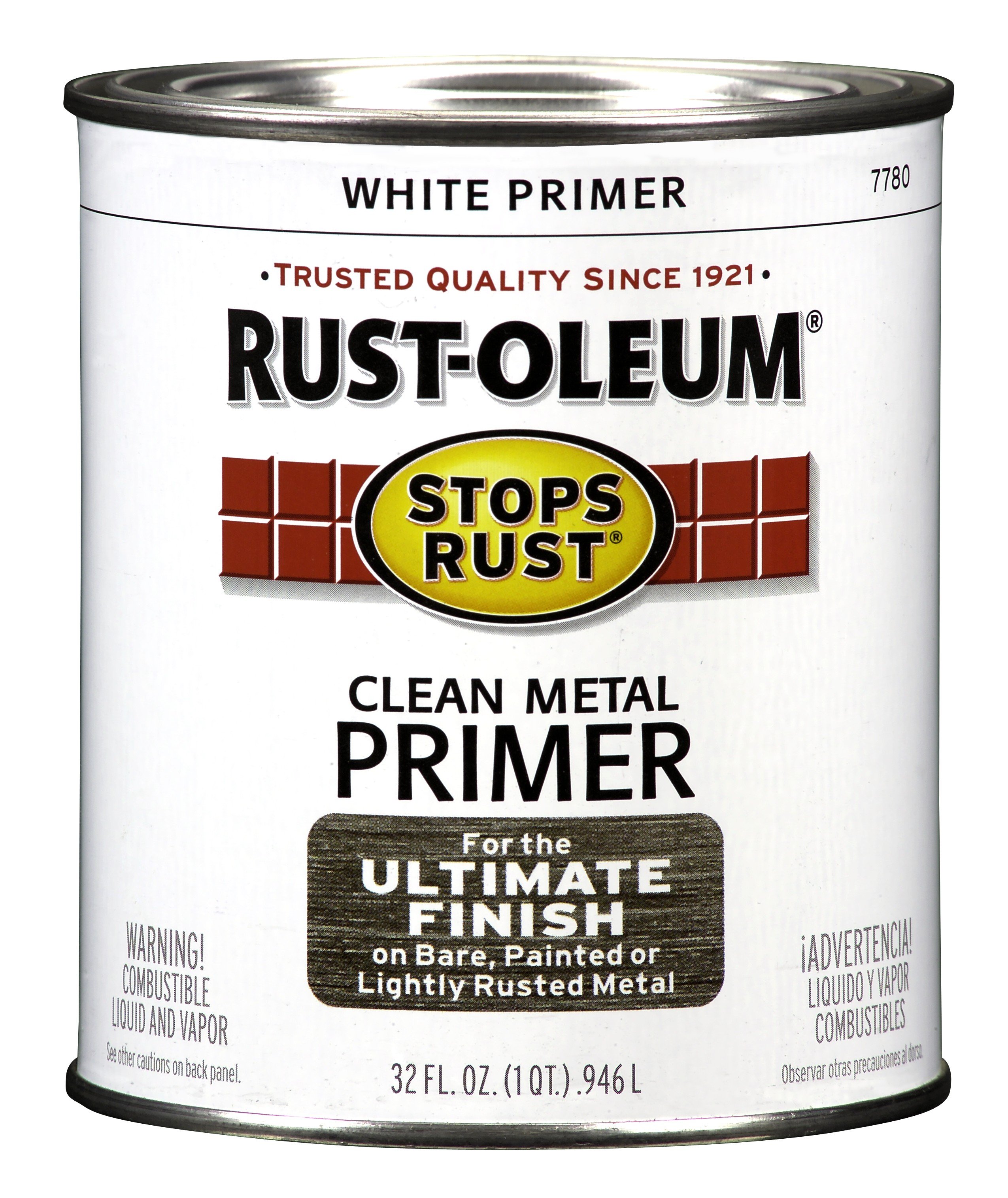 Rust-Oleum Stops Rust Clean Metal Primer White Quart - 7780502
