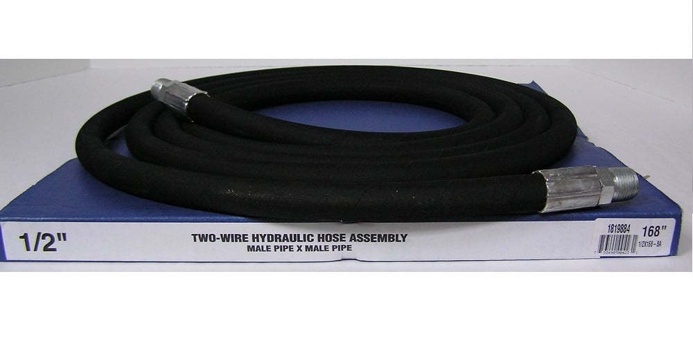 Royal Brass 1/2 inch x 168 inch Two Wire Hydraulic Hose Assembly Male Swivel Ends  1/2 x 168