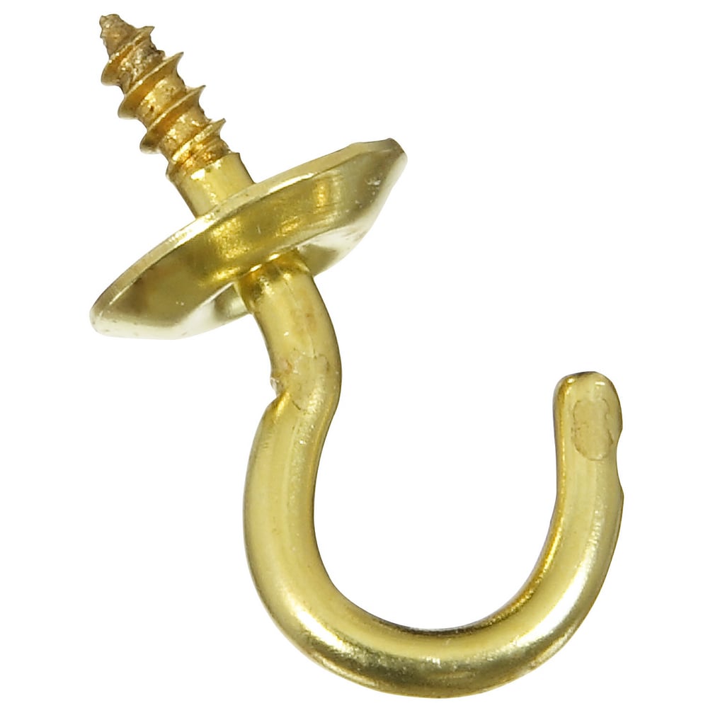 National Hardware 2021 Cup Hooks - Solid Brass in Solid Brass - N119-602