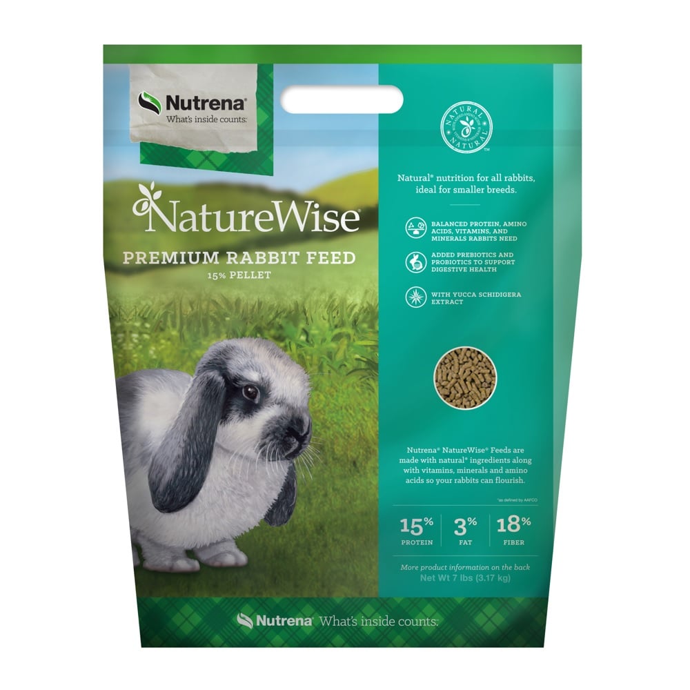 Naturewise Premium Rabbit Feed 15% Pellet, 7 lb. Bag - 91519-7