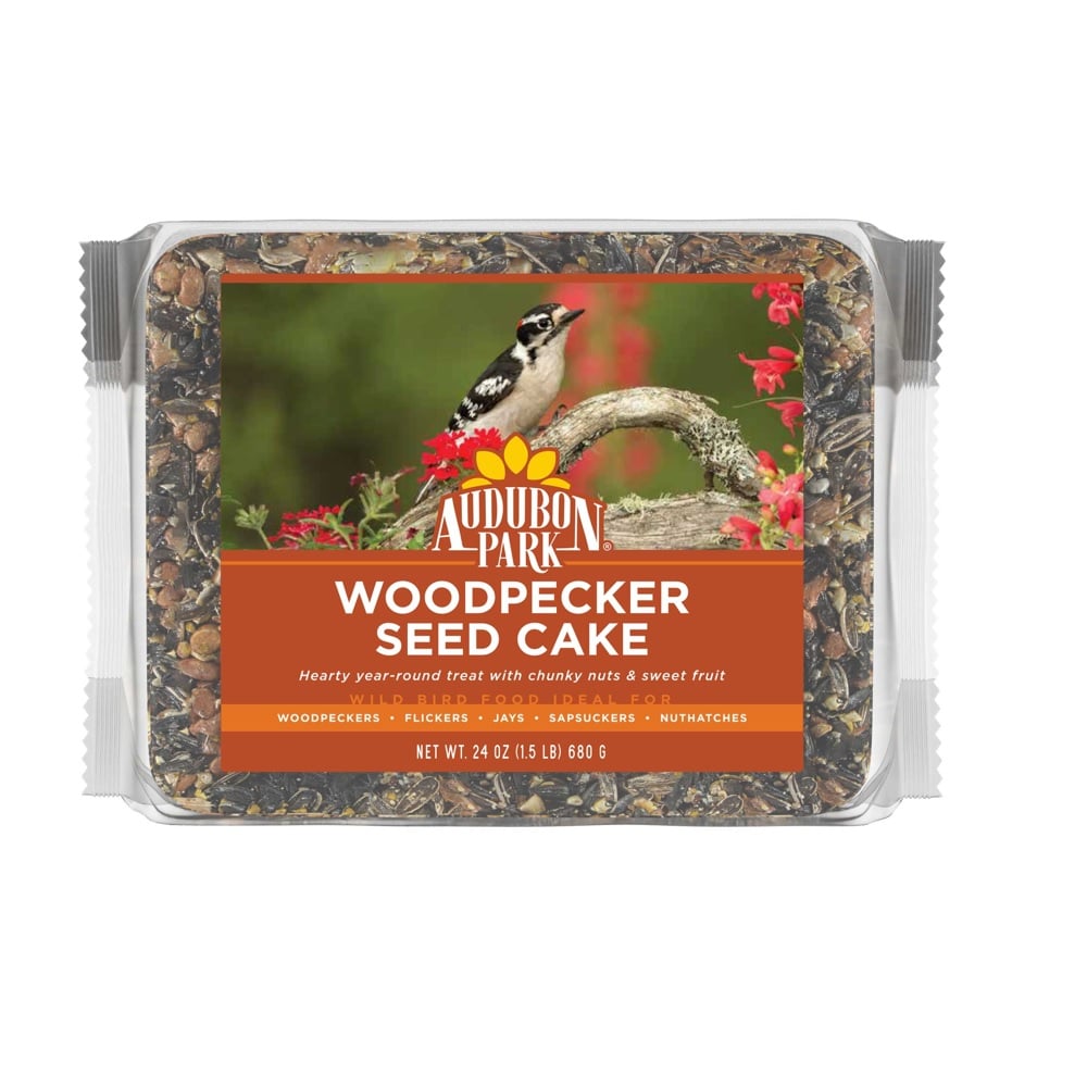 Audubon Park Woodpecker Seed Cake Wild Bird Food, 24 oz. Cake
