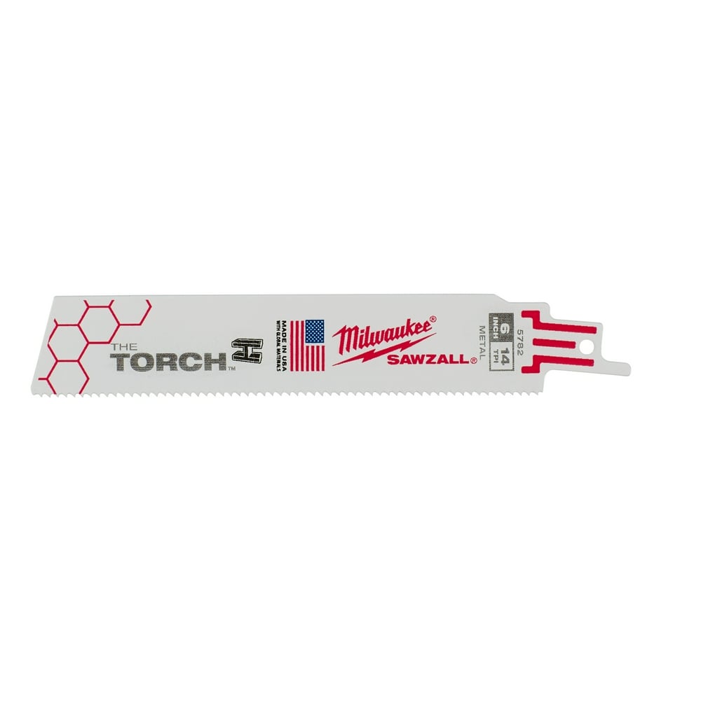 Milwaukee Tools 6" 14 TPI The Torch Sawzall Blades, 25 Pack - 48-00-8782