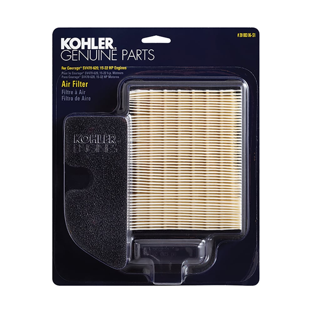 Kohler Air Filter and Pre-Cleaner - 20 883 06-S1