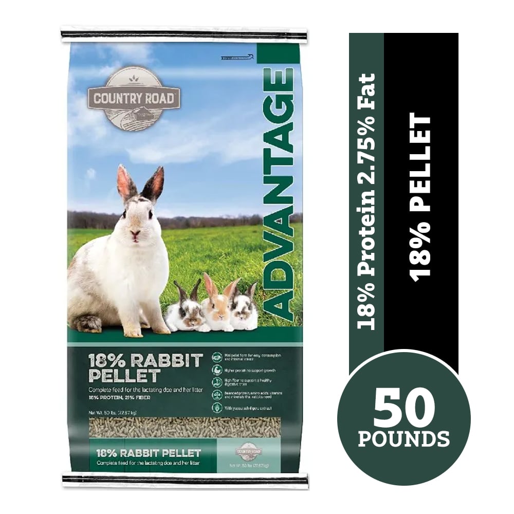 Country Road Advantage Rabbit 18% Pellet, 50 lb. Bag