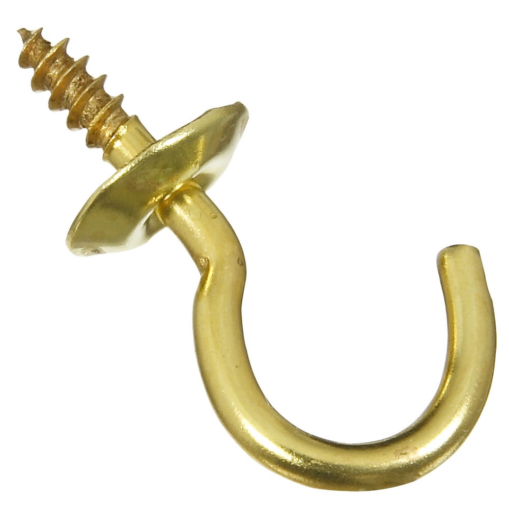 National Hardware 2021 Cup Hooks - Solid Brass in Solid Brass - N119-628