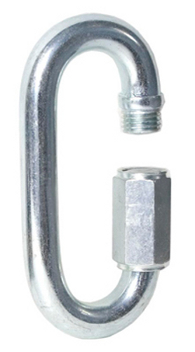 Baron Standard Jaw Steel Quick Link 3/8 Inch - Bright Zinc - 7350T-3/8