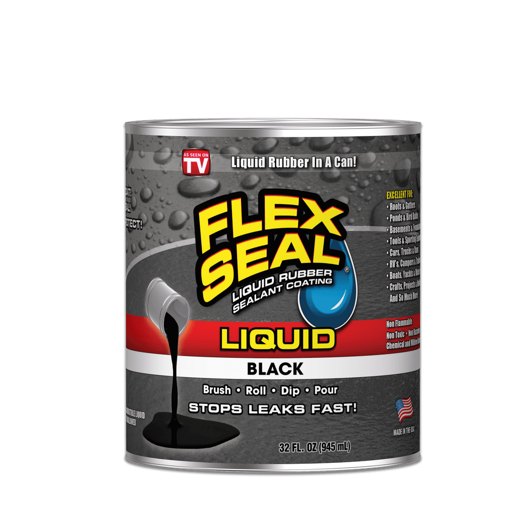 Flex Seal Liquid Flex Seal Black 32 oz Can LFSBLKR32