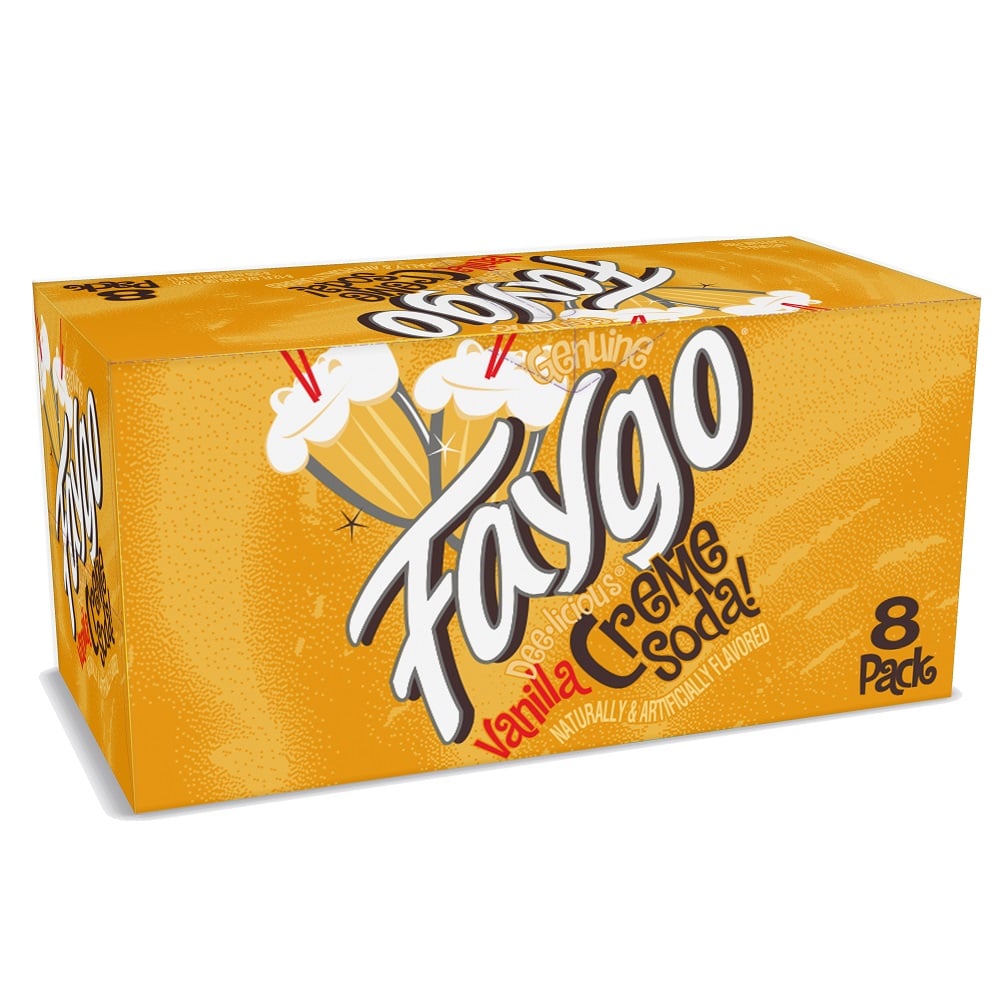 Faygo® Crème Soda, 8 Pack