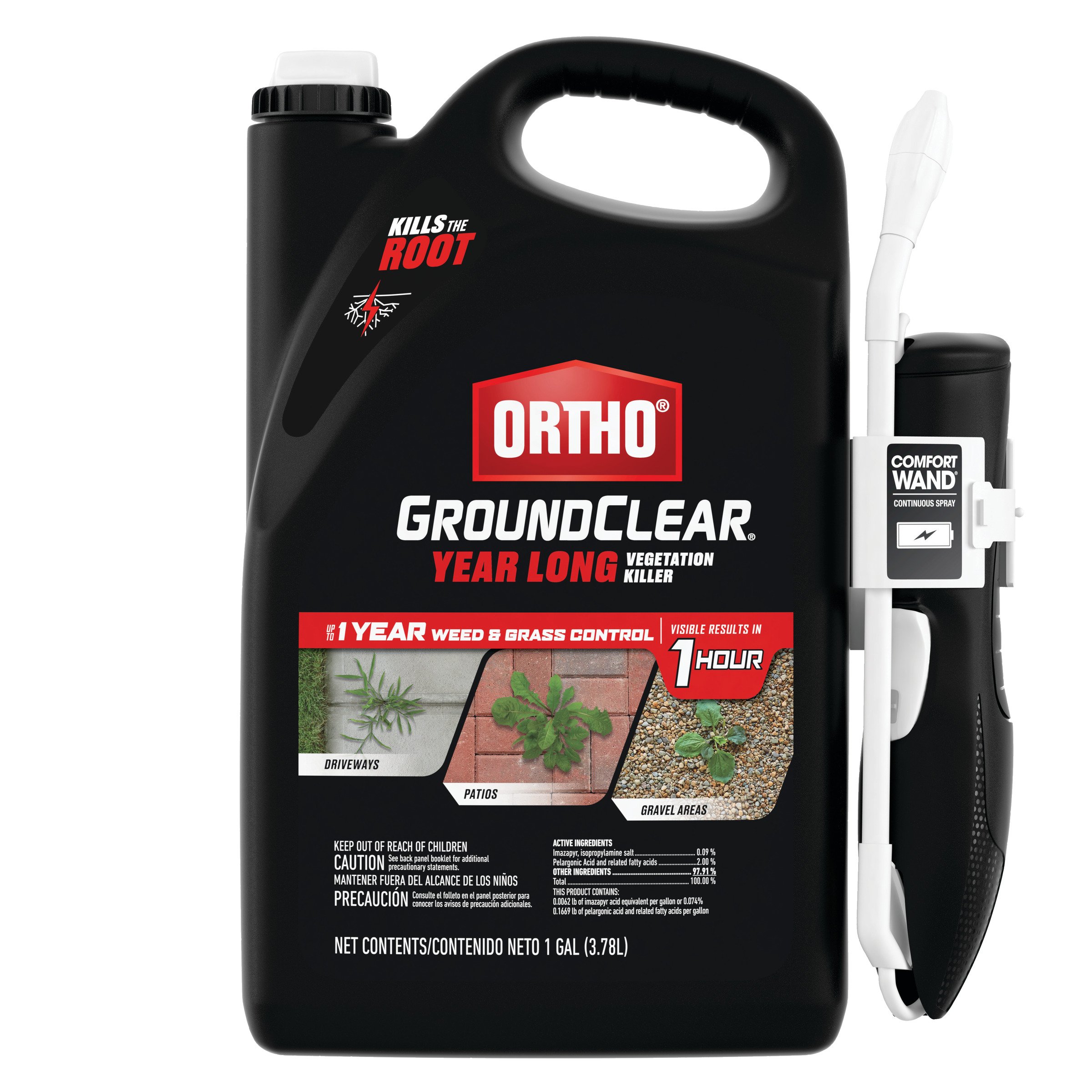 Ortho® GroundClear Year Long Vegetation Killer with Comfort Wand, 1 Gallon Bottle