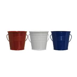 Tiki&#174; 4 oz. Metal Bucket Citronella Candles, Red, White and Blue, 3 Pack - 1412121 Main Image