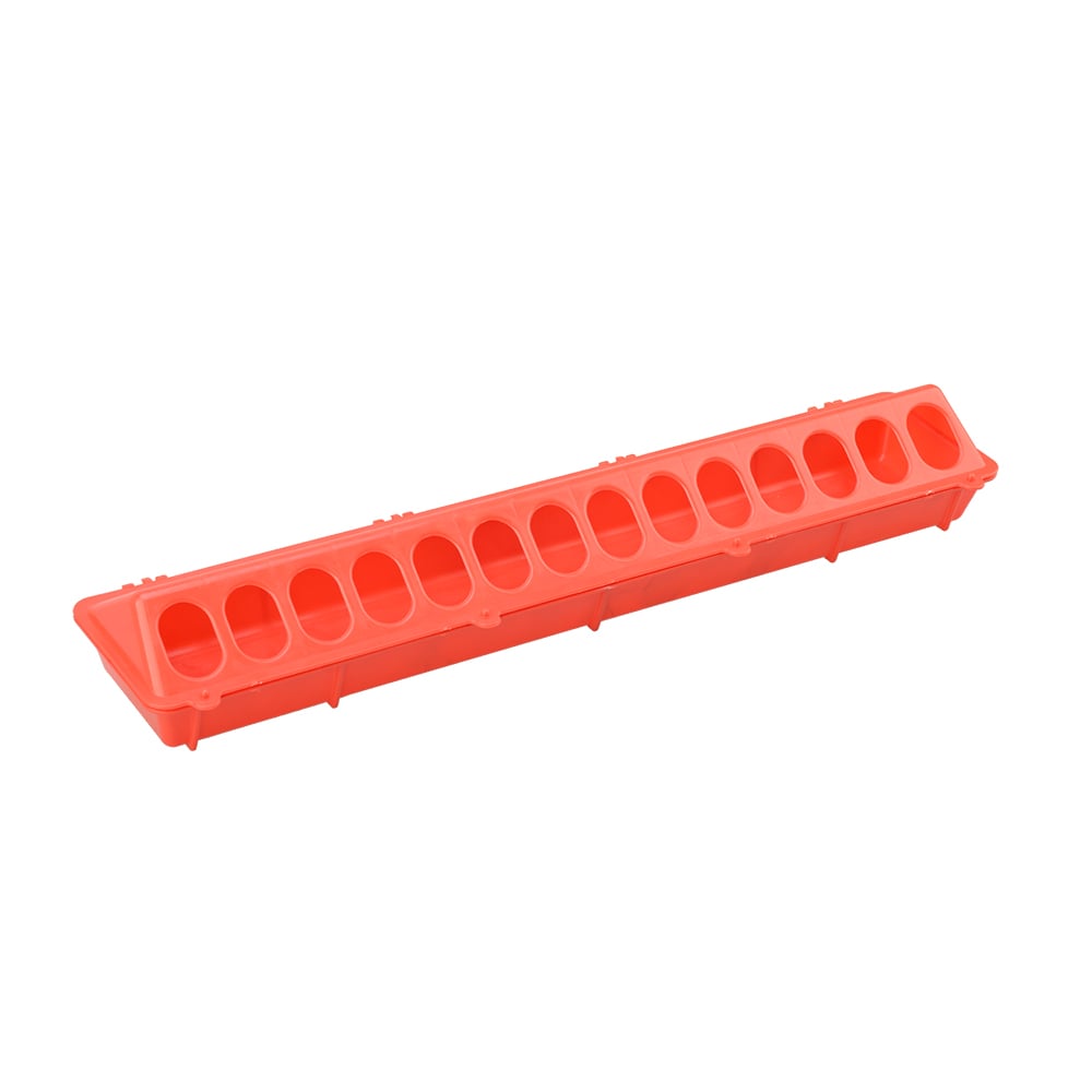 Country Road Plastic Flip-Top Ground Poultry Feeder, Red