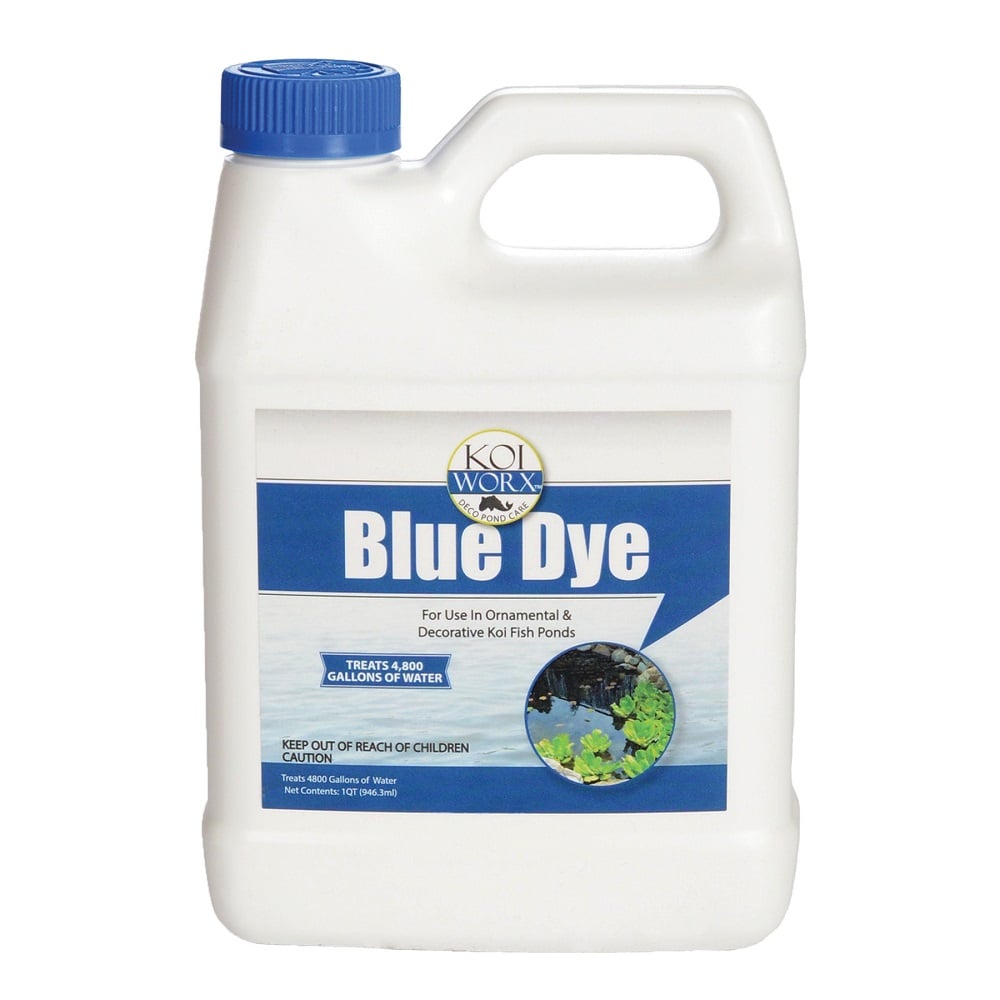 Koi Worx Blue Dye Pond Colorant, 1 Quart - 00777